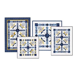 Calico Carriage Quilt Designs Geese in The Lillies Pattern, 6 x 9