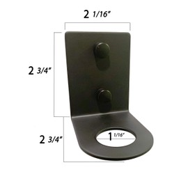 Soap Dispenser Wall Mount Bracket (Black, 2)