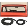 G-PLUS Rear Glass Small Back Window Weatherstrip Seal with Black