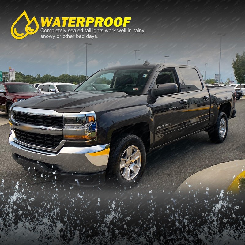 AUTOWIKI Chrome Headlights Trim Bezel for 2016-2019 Chevy Silverado 1500