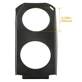 KUAFU Waterfall Speaker Pod Compatible with 2015-2019 Polaris Slingshot All Models Center Console Dual 6.5" Speaker Cover