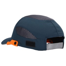 Bump Hat Baseball Safety Hat Breathable Hat Head Sport Outdoor Baseball Hat for Man Women (Blue with Orange)