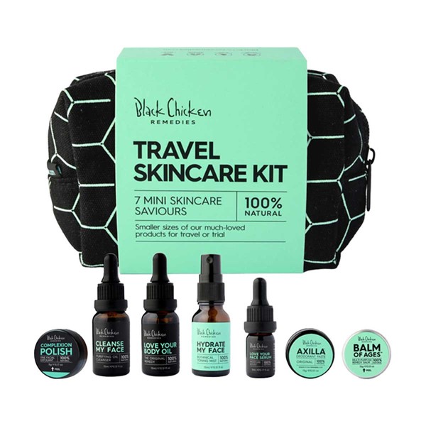 Black Chicken Remedies Travel Skincare Kit - 7 x items