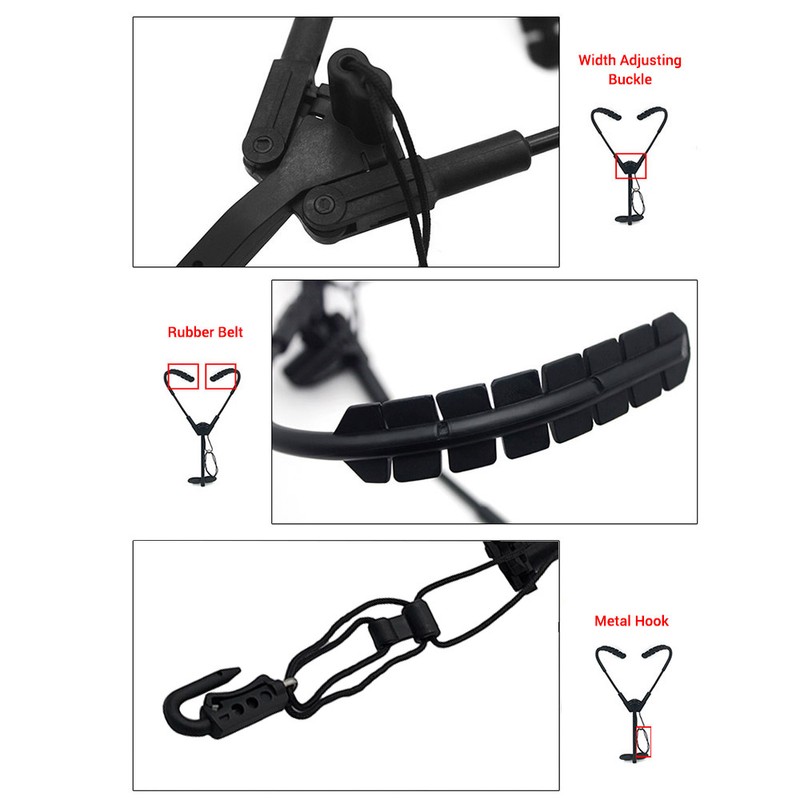 Comfortable Saxophone Shoulder Strap Sax Harness Strap Adjustable for Alto/Tenor/Soprano