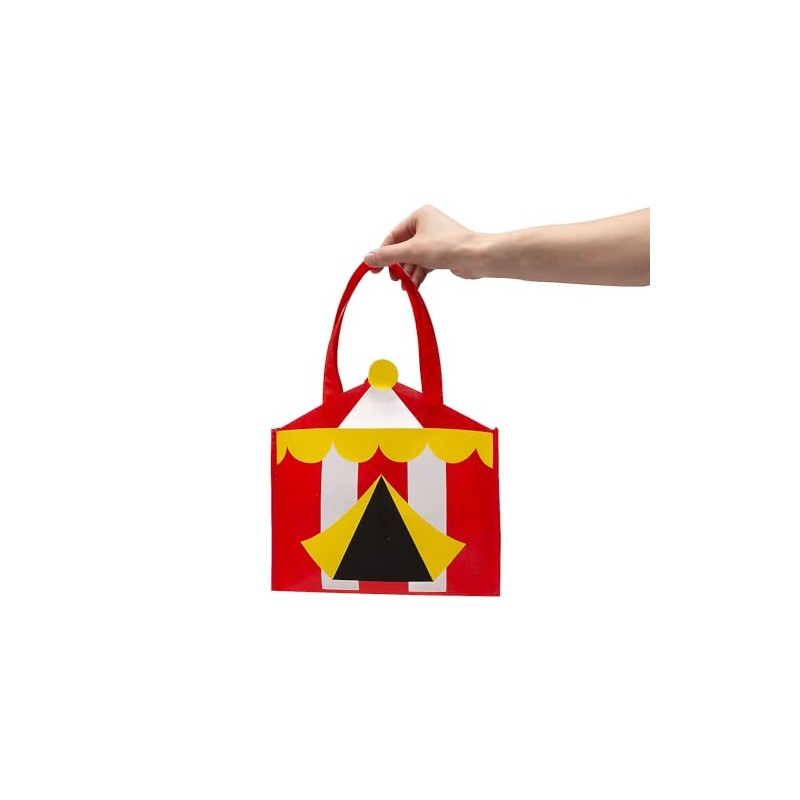 Fun Express 10" x 10" Medium Carnival Tent Nonwoven Tote
