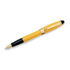 Aurora Ipsilon Resin Yellow Medium Point Fountain Pen - AU-B11Y-M