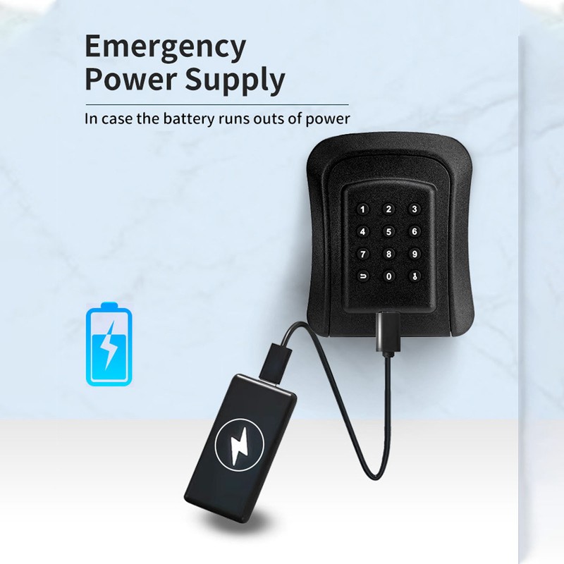 Key Lock Box Sturdy Waterproof Rust Resistant Large Capacity Wall