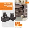 storageLAB China Storage Containers, Hard Shell Case with Felt Dividers