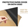 DMJOULI Black Acrylic Sheet A5 Square Perspex Sheet,1mm Thick Acrylic
