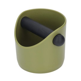 Coffee Knock Box, Reduce Noise Rubber Dishwasher Coffee Grind Trash Bin Compact Scratch Resistant for Kitchen (Green)