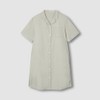 JAJU [JAJU] Women's Cotton Runner 5-part Pajama Dress_Khaki Grey