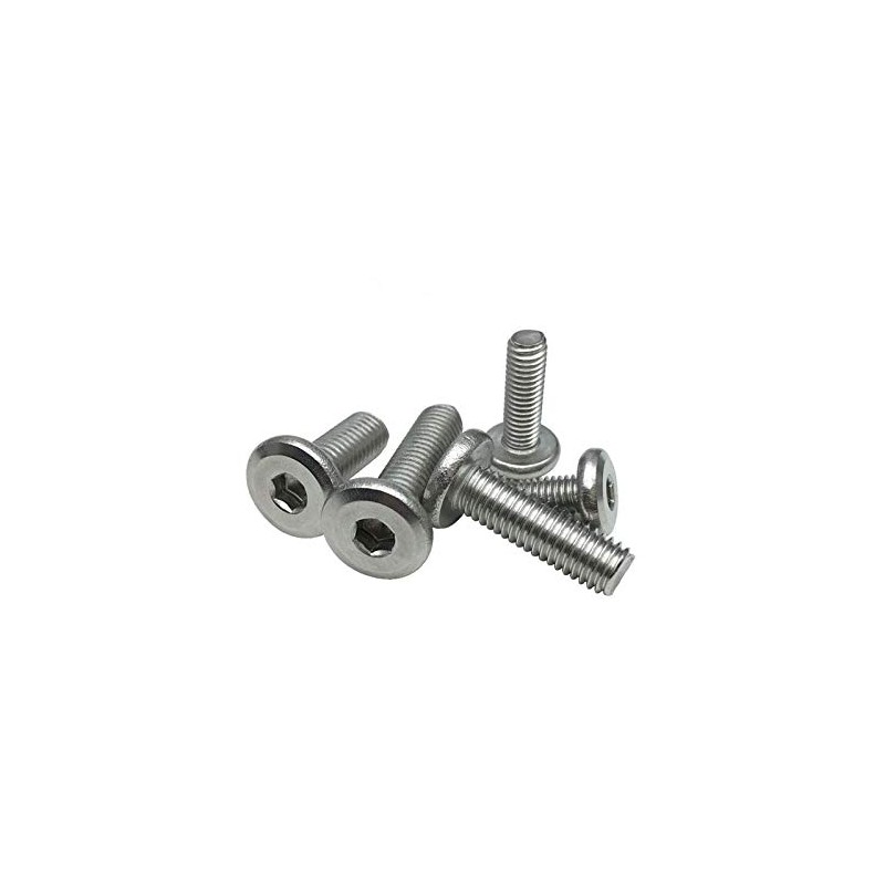 10Pcs Hex Socket Flanged Button Head Screws Stainless Steel Hexagonal
