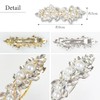 [MORE AUNI] Party Barrette, Bijou Hair Accessory, Large Pearl, Leaf