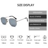 JCTAIFOO Fashion Polygon Sunglasses for Men and Women Lightweight Hexagonal