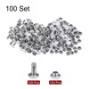 sourcing map 100 Sets Leather Rivets 6mm x 8mm Metal