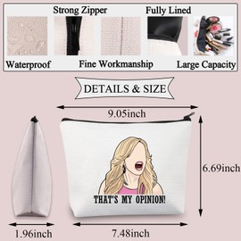 BDPWSS That's My Opinion Makeup Bag Funny Housewives Gift for Housewives Fan Gift Housewives Party Gifts (My Opinion CA)