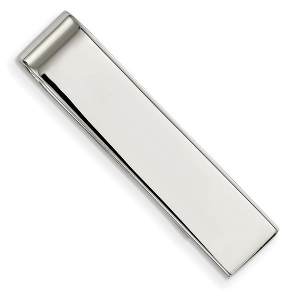 Stainless Steel Polished Tie Bar (7.7mm x 33.9mm)