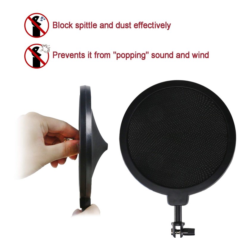 Blue Spark Shock Mount with Pop Filter, Windscreen and Shockmount