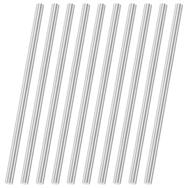 M METERXITY 10-Pack 304 Stainless Steel Solid Round Rod, 6x150mm Metal Solid Shaft Rods for DIY Craft/Model Car/Helicopter Airplane/Metal Working, Lathe Bar Smooth Stock [0.24x5.91IN]