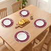 DRMHM Round Placemats Set of 8 Woven Placemats for Dining