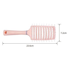 Generic Detangling Hair Brush Tangled Hair Comb Barber Comb Portable Smooth Hair Wet Hair Brush Curly Hair Brush for Travel Women Men, Pink