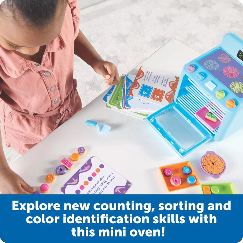 Learning Resources Sorting Sweets Mini Oven Set Pretend Play Food