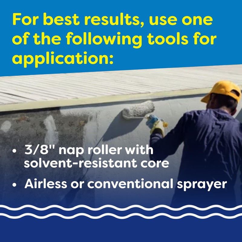 In The Swim Synthetic Rubber-Base Pool Paint - Pool Blue