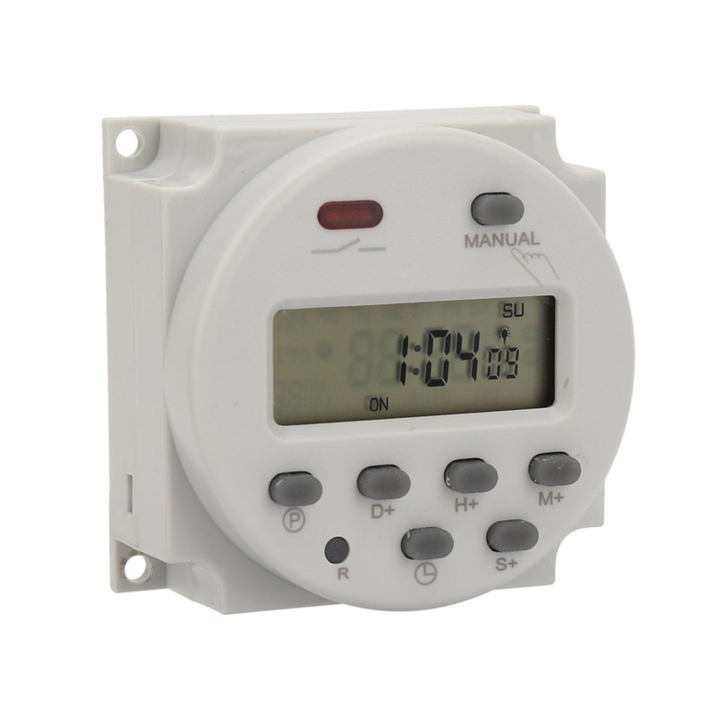 Small Type 7 Days Programmable Digital Displayed Timer Switch 1S~168h