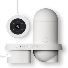 GuKKK Automatischer Fischfütterer mit 2.5K Kamera, App-Steuerung, 230ML Groß feuchtigkeitsbeständiger Urlaubsfutterspender, Präzisionsfütterungssystem, 170°visueller Monitor für Aquarien