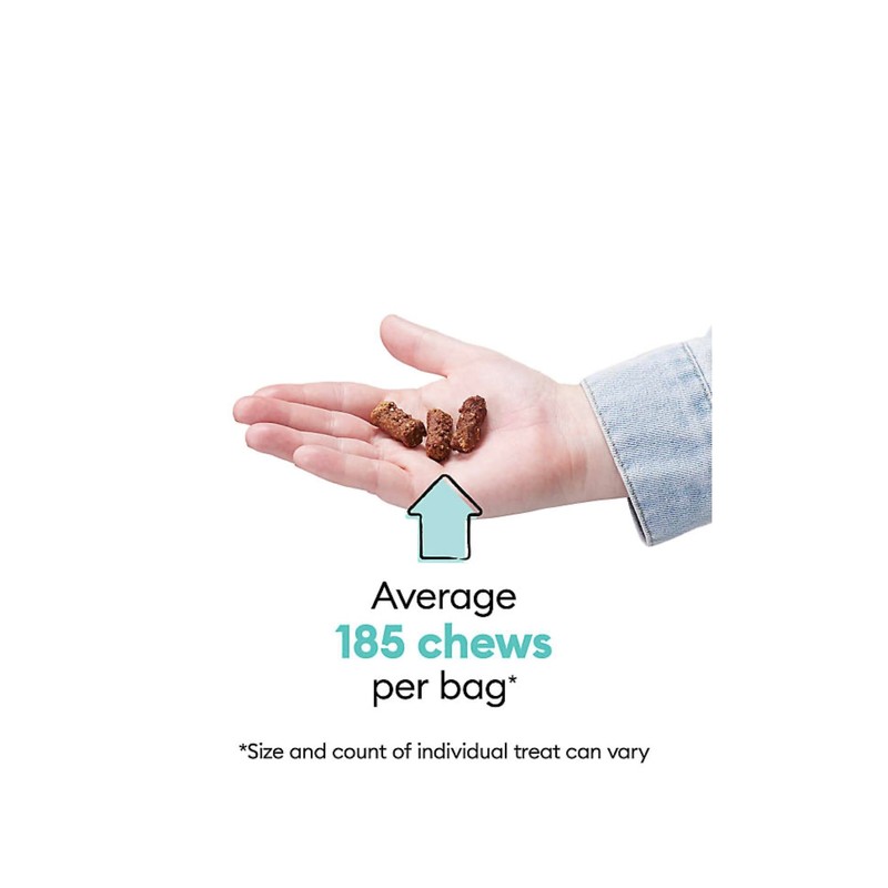 Wiggles & Wags Poppers Soft and Chewy Dog Treats, Pork,