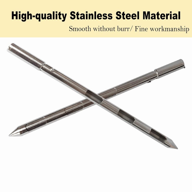 Powder Sampler, Stainless Steel Three Zone Grain Probe Sampler, 20