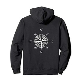 Compass Rose Nautical Pullover Hoodie