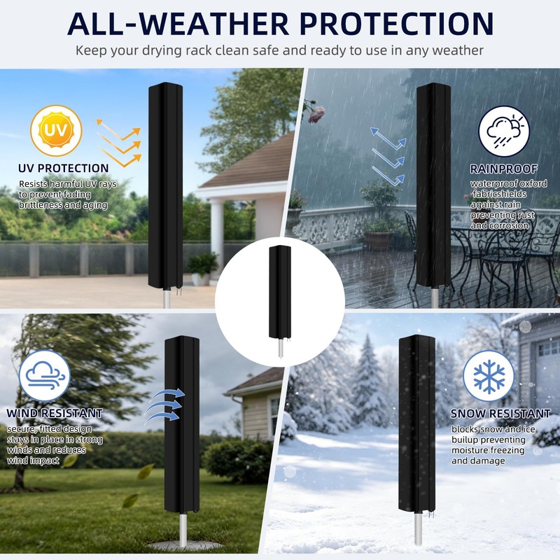 Lumora Rotary Washing Line Cover, Rotary Dryer Cover with Zip