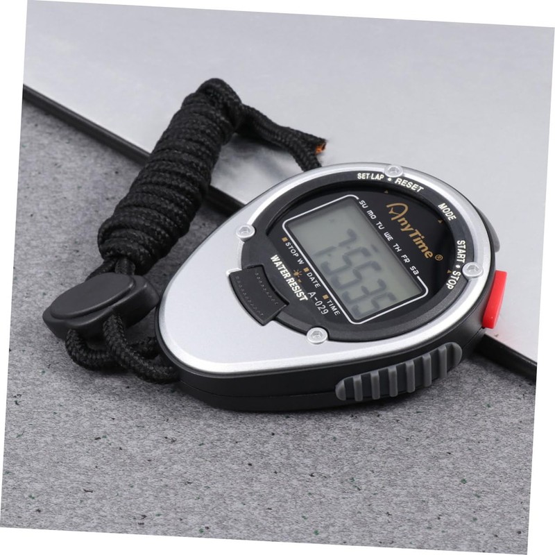 Kisangel 3pcs Men's Stopwatch Watch Digital Timer Sports Chronograph Alarm