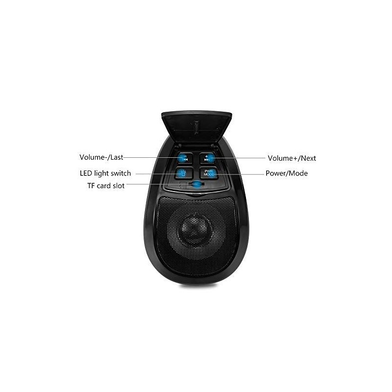 MASO Motorbike Audio Speaker Motorcycle Bluetooth Wireless MP3 Music Player