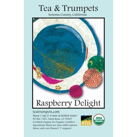 USDA Organic Raspberry Delight Loose Leaf Black Tea 8 oz