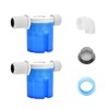 Rarapop 2Pcs 3/4'' Automatic Float Valve Water Level Control Inside