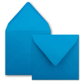 FarbenFroh® Series Square Envelopes Without Window, 15.5 x 15.5 mm Wet sealing for Wedding Cards, Invitations and More