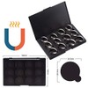 Allwon Empty Magnetic Eyeshadow Makeup Palette with 12Pcs 26mm Round