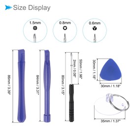 CoCud Electronics Repair Kit, 0.8mm Star 0.6mm Y 1.5mm Phillips, Mini Screwdriver Set Opening Pry Tool - (Applications: for Watches Repair), 8-Pieces