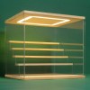 NONEMEY Clear Acrylic Display Case Stand with LED Light 2/3/4/5/6
