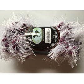 Dark Horse Yarns Bliss #518 Sugar Plum Fancy Fur Eyelash Popcorn Yarn, 100 Gram, 87 Yards