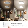 Roomratv Ceiling Light Fixture with Remote Control, Flush Mount Ceiling