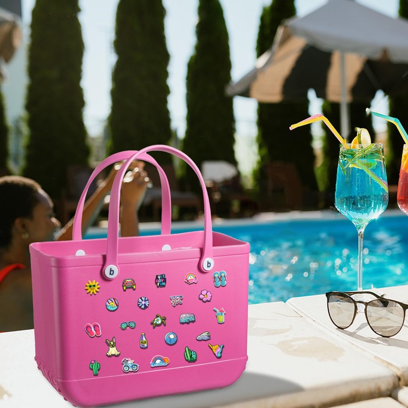 23 abalorios para bolsa de Bogg, decoración para mujer, compatible