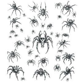 Scary Crawling Spiders Set - Spiders Temporary Tattoos/Scary Spiders Costume