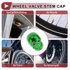HEROFFIX 4 Pcs Skull Head Shape Tire Valve Stem Caps
