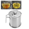 Bacon Grease Container Stainless Steel High Temperature Resistance Oil Strainer