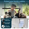 1 Pack Window Security Bars Adjustable 11"-18",Portable Short Sliding Window