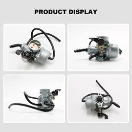 Anxingo PZ22 Carburetor 22mm Carb for Sunl Taotao 110cc 125cc Dirt Bike Pit Bike CRF SSR Scooter ATV Quad Go Karts Carb with Air Filter Inlet Pipe Manifold