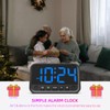 Small LED Digital Clock for Bedroom, Loud Alarm Clock for